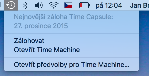 Záloha Time Machine